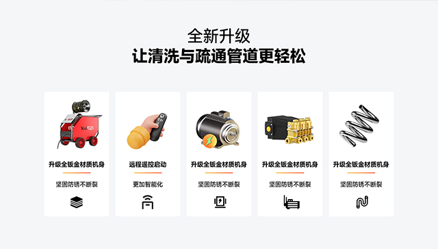 扬子管道疏通机全新升级五大卖点
